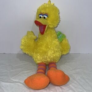Sesame Live Vintage Big Bird 12" plush toy Yellow Orange Jim Henson  2009 NWT